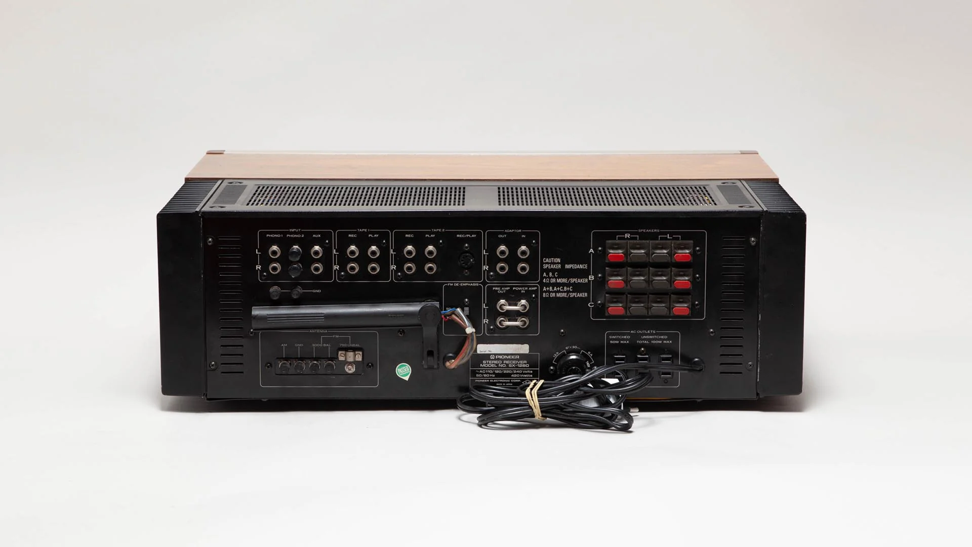 Pioneer Model SX-1280 - Image 3